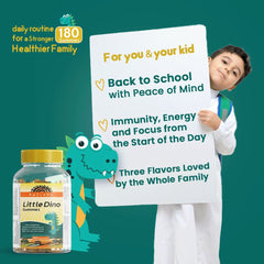 هوليستا ليتيل داينو مالتي فيتامين جاميز للأطفال 180- قطعه حلوي