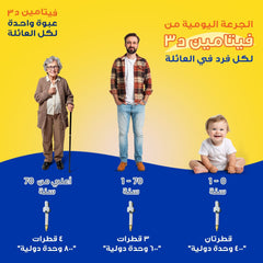 هوليستا | فيتامين د ٣ قطرات ١٠٠٠ وحدة دولية / ٠.٢٥ مل  زجاجة ٢٥ مل 