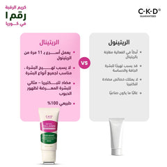 سي كي كي دي ريتينو كولاجين ريتينو كولاجين صغير الجزيئات 300 جواشا كريم الرقبة - 50 مل